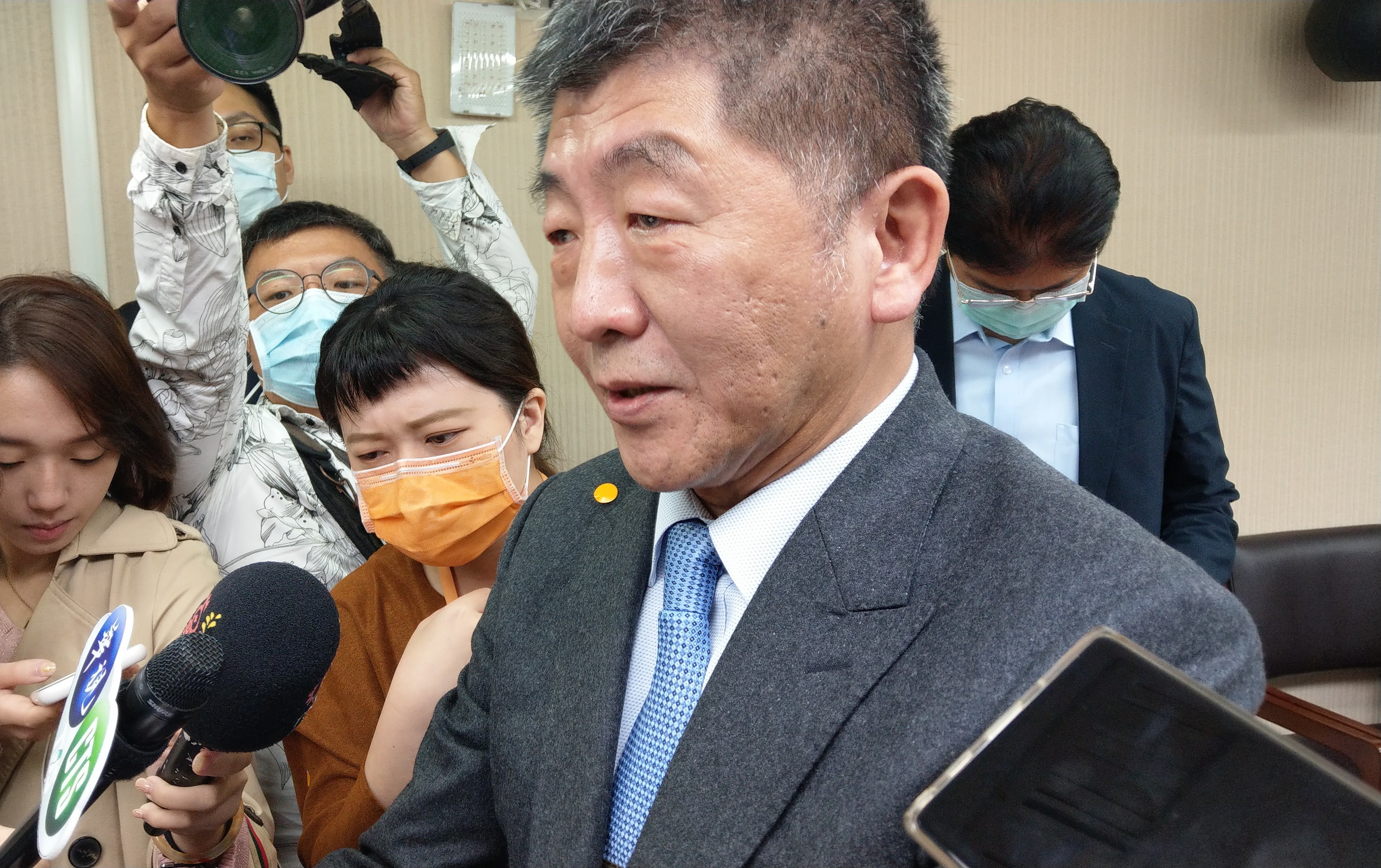 衛福部長陳時中。(劉品希 攝)