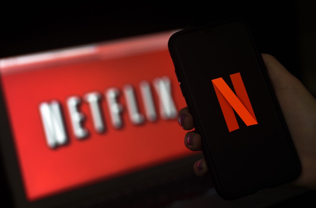 串流影音平台Netflix(網飛)。  (AFP)