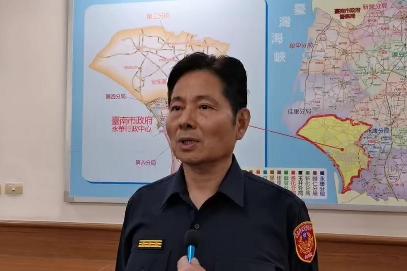 台南市政府警察局局長詹永茂1日召開記者會宣布調查結果。（讀者提供/CNA）
