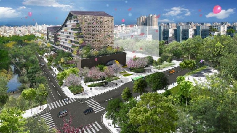 交通部自2018年11月完成高雄鐵路地下化之後，再度投入新台幣25億元，打造全新的「鳳山車站暨開發大樓」，新建工程已於1日動土，預計2023年底前完工。(圖：鐵道局)