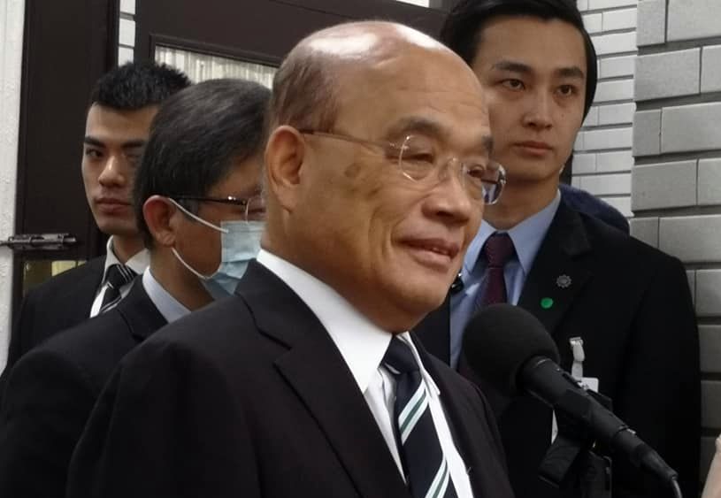 行政院長蘇貞昌。(劉玉秋 攝)
