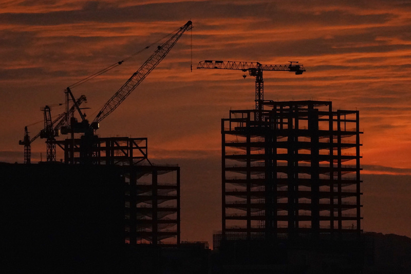 營建工程人力需求增加。(資料照片/中央社)