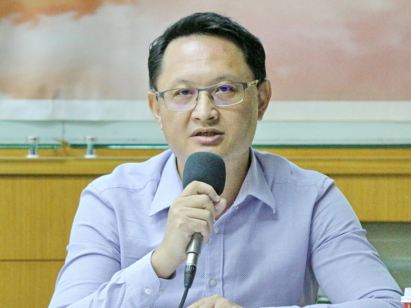 成功大學政治系教授周志杰6日表示，在未來美、中互動方式趨緩的新局下，我方堅持的路線，可能出現調整需要 (央廣記者王照坤 攝)