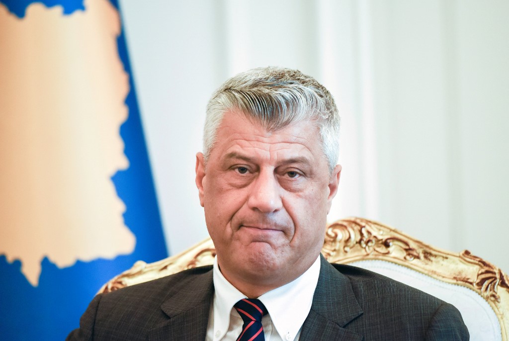 科索沃總統塔其(Hashim Thaci)。(AFP)