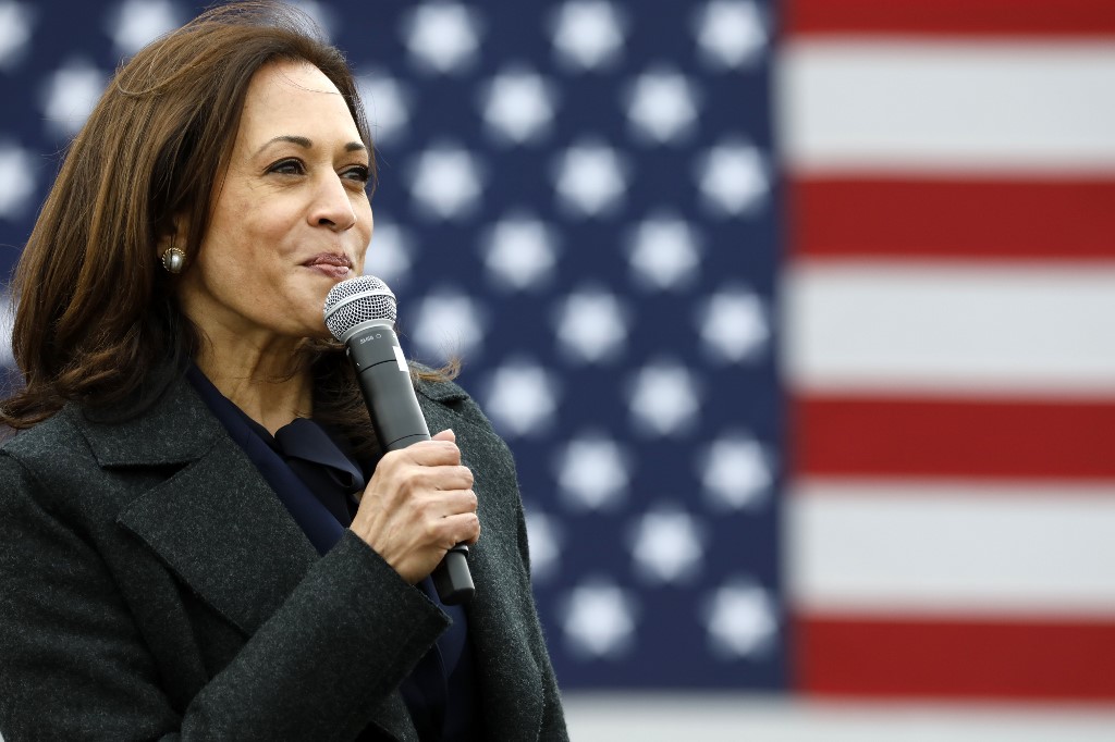 美國副總統賀錦麗（Kamala Harris）篩檢陰性，將重返工作崗位。 (檔案照片/AFP)