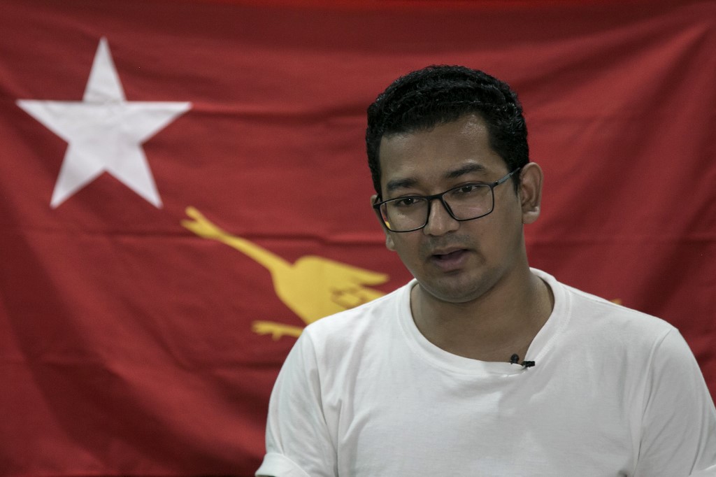 緬甸新當選的國會議員西圖芒(Sithu Maung)。(AFP)