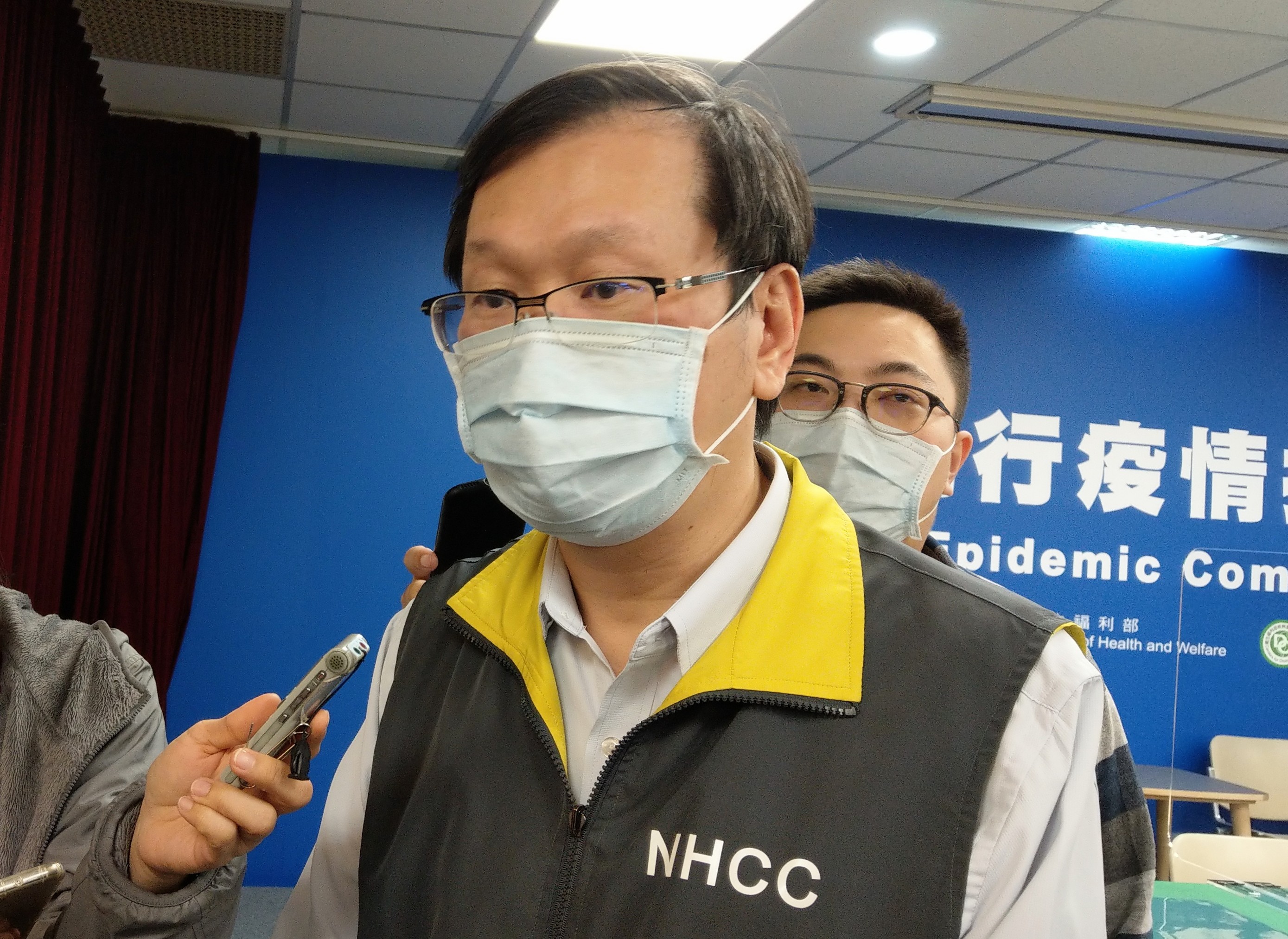 指揮中心發言人莊人祥。(劉品希 攝)