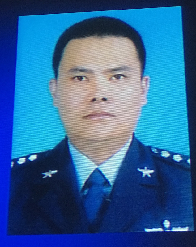 空軍花蓮基地一架編號6672的F-16戰機17日晚間執行夜航訓練時失聯，機上飛官為蔣正志上校，目前正全力搜救中。（軍方提供）