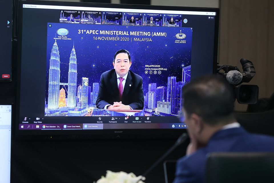 APEC年度部長會議(AMM)16日晚間登場，17日凌晨結束後發表部長聯合聲明。(圖:APEC2020)