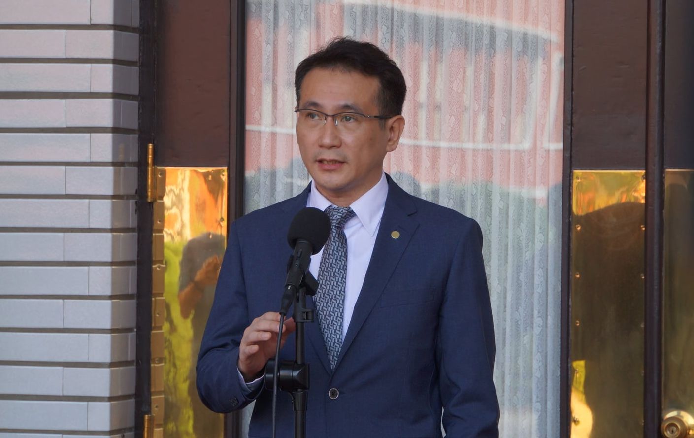 民進黨桃園市長參選人鄭運鵬。（劉玉秋攝）