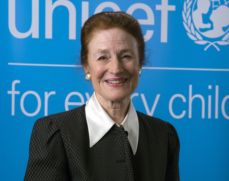 聯合國兒童基金會執行主任佛爾。(圖：UNICEF)
