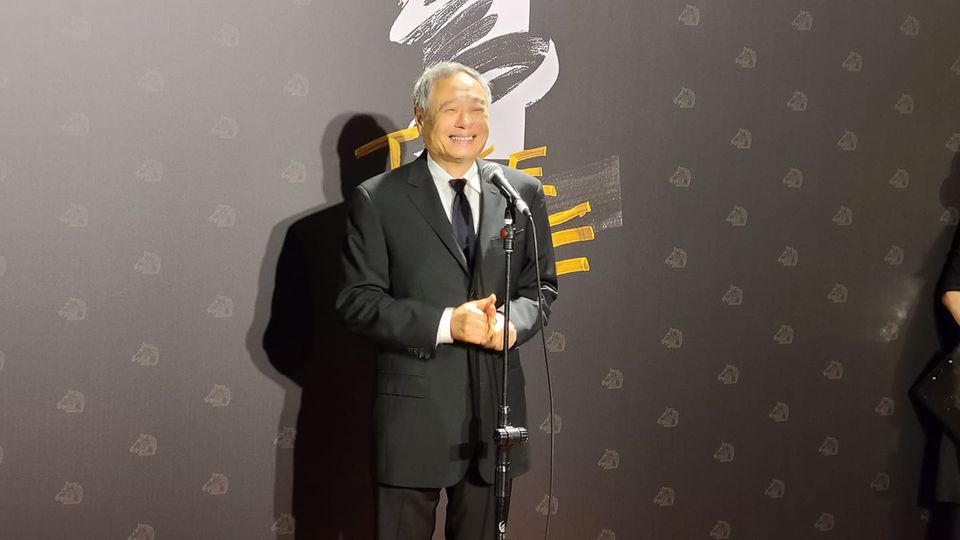 金馬主席李安返台出席金馬盛會，對於疫情期間仍有這麼多人來台共襄盛舉，直說很感動。（江昭倫攝）