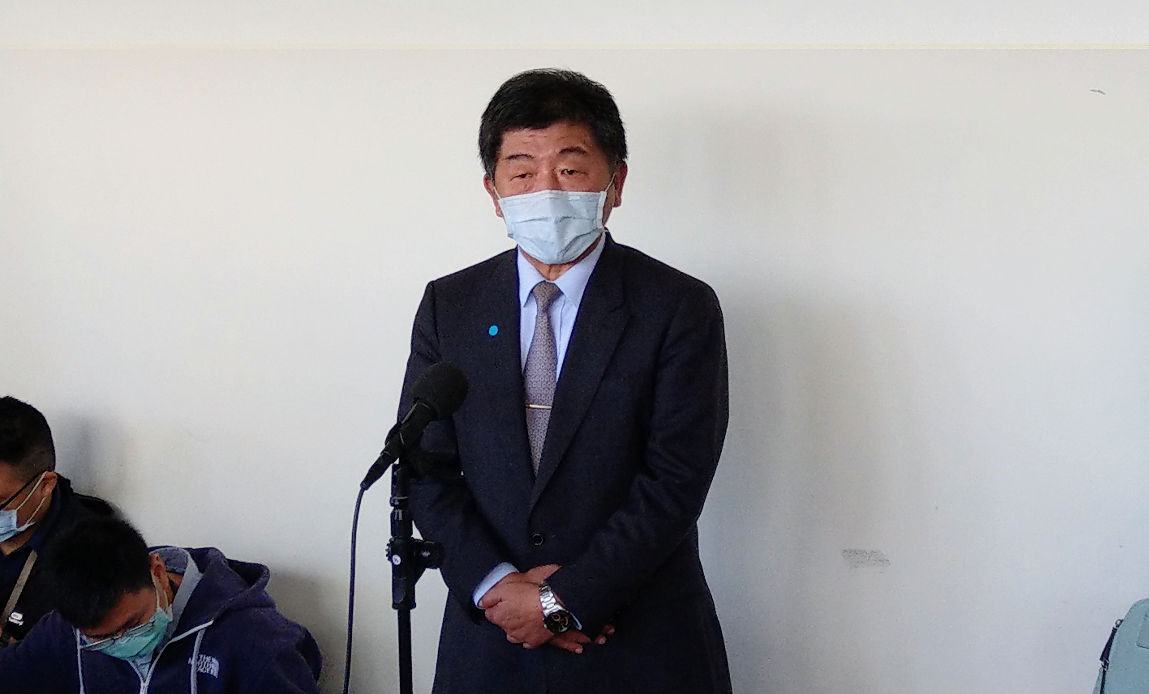 衛福部長陳時中。(劉品希 攝)