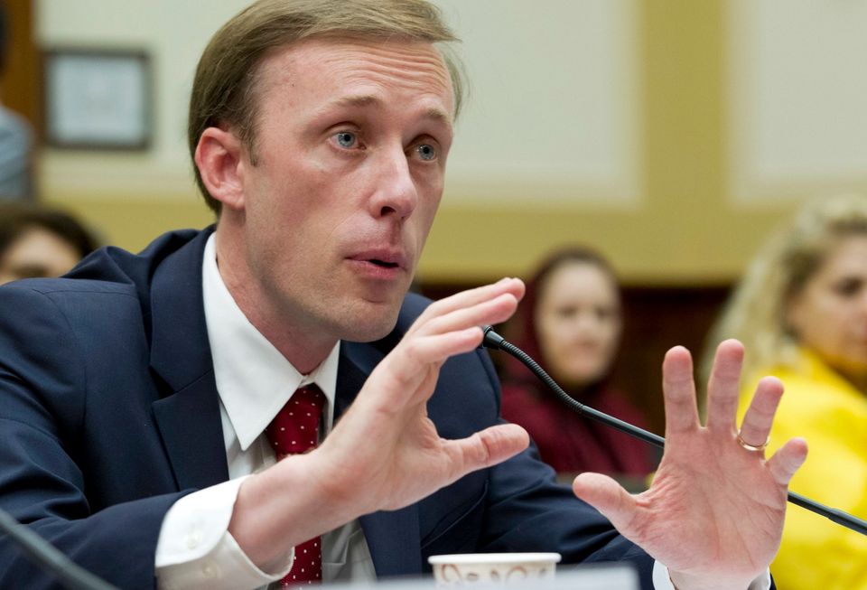 美國總統當選人拜登(Joe Biden)23日提名蘇利文(Jake Sullivan)出任白宮國安顧問。(美聯社/達志影像)