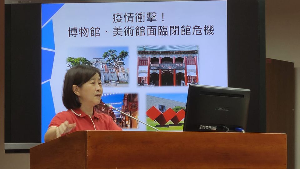 外傳行政院組織改造有可能將故宮降級改隸屬文化部，國民黨立委兼黨團書記長林奕華表達反對。(江昭倫攝)