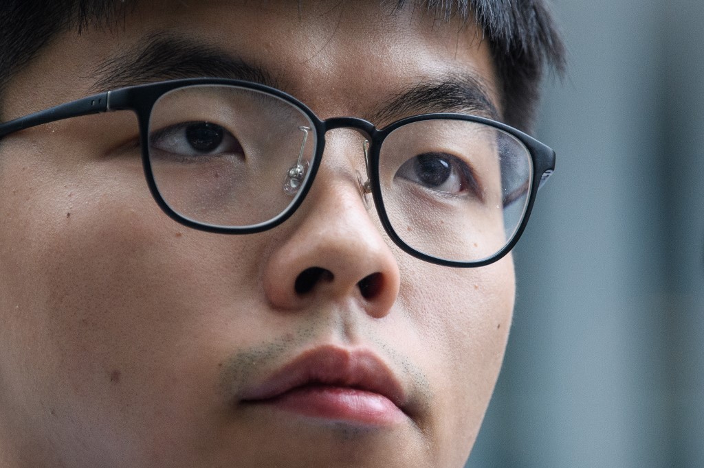 前香港眾志秘書長黃之鋒(Joshua Wong)。(AFP)