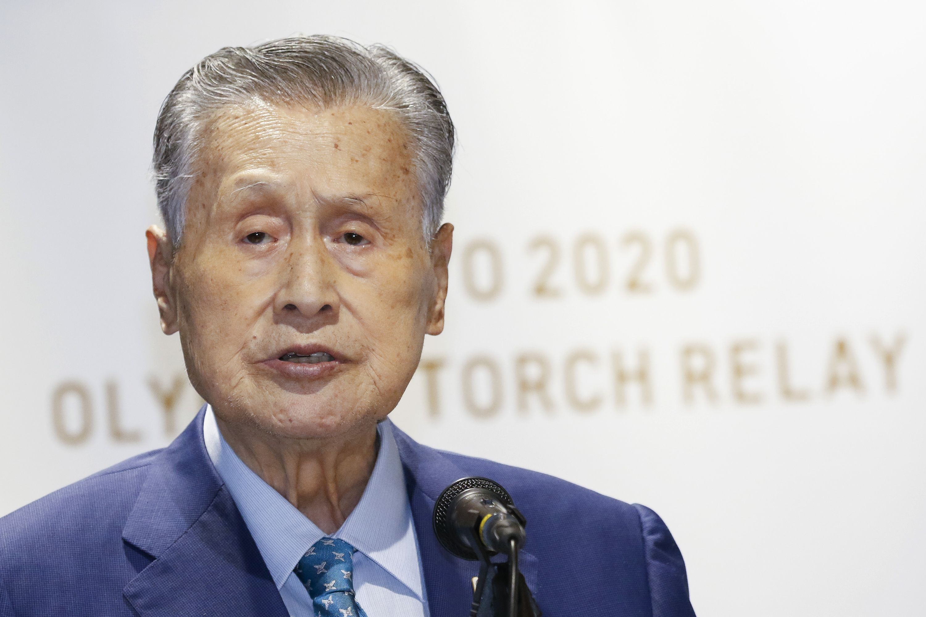 日本前首相、東奧籌委會主席森喜朗。(美聯社/達志影像)
