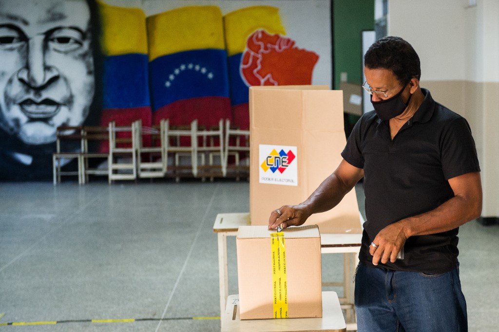 委內瑞拉6日舉行國民會議大選。 (AFP)