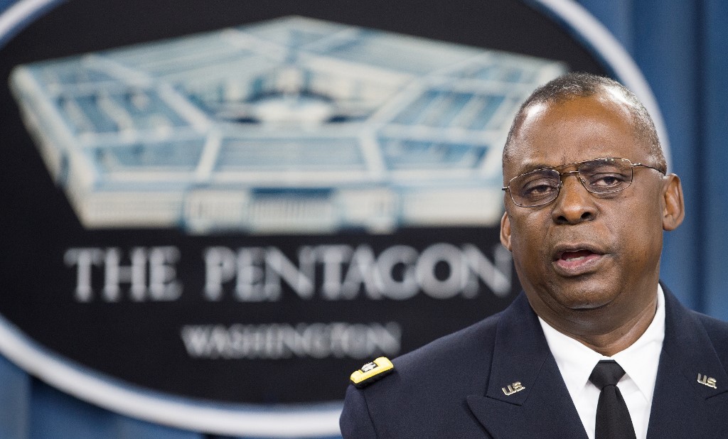 美國國防部長奧斯汀(Lloyd Austin III)。(AFP)