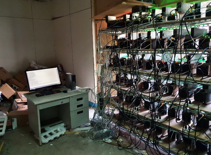 中國嚴打耗能虛擬貨幣挖礦 掀礦場海外逃亡潮。 (圖:中央社檔案照片)