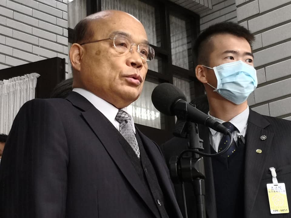 行政院長蘇貞昌到立院接受施政總質詢。（劉玉秋攝）