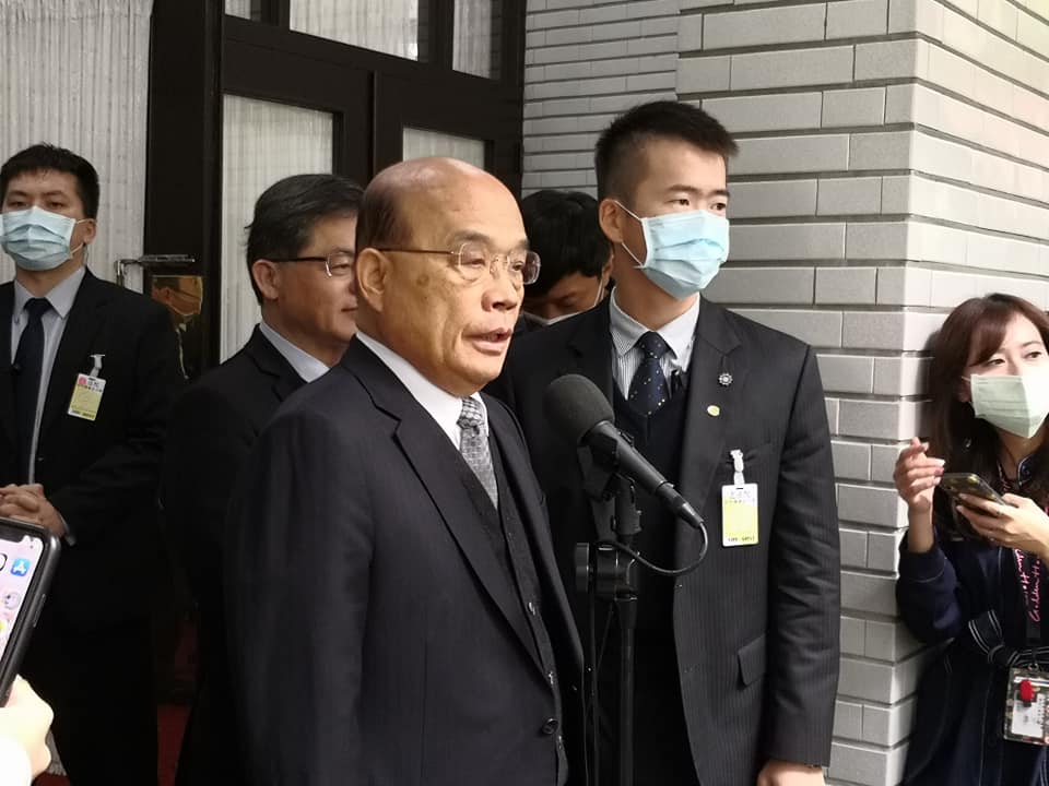 行政院長蘇貞昌到立院接受施政總質詢。（劉玉秋攝）