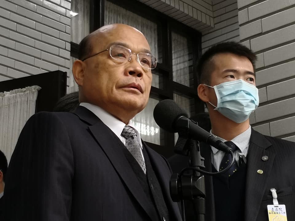 行政院長蘇貞昌到立院接受施政總質詢。（劉玉秋攝）