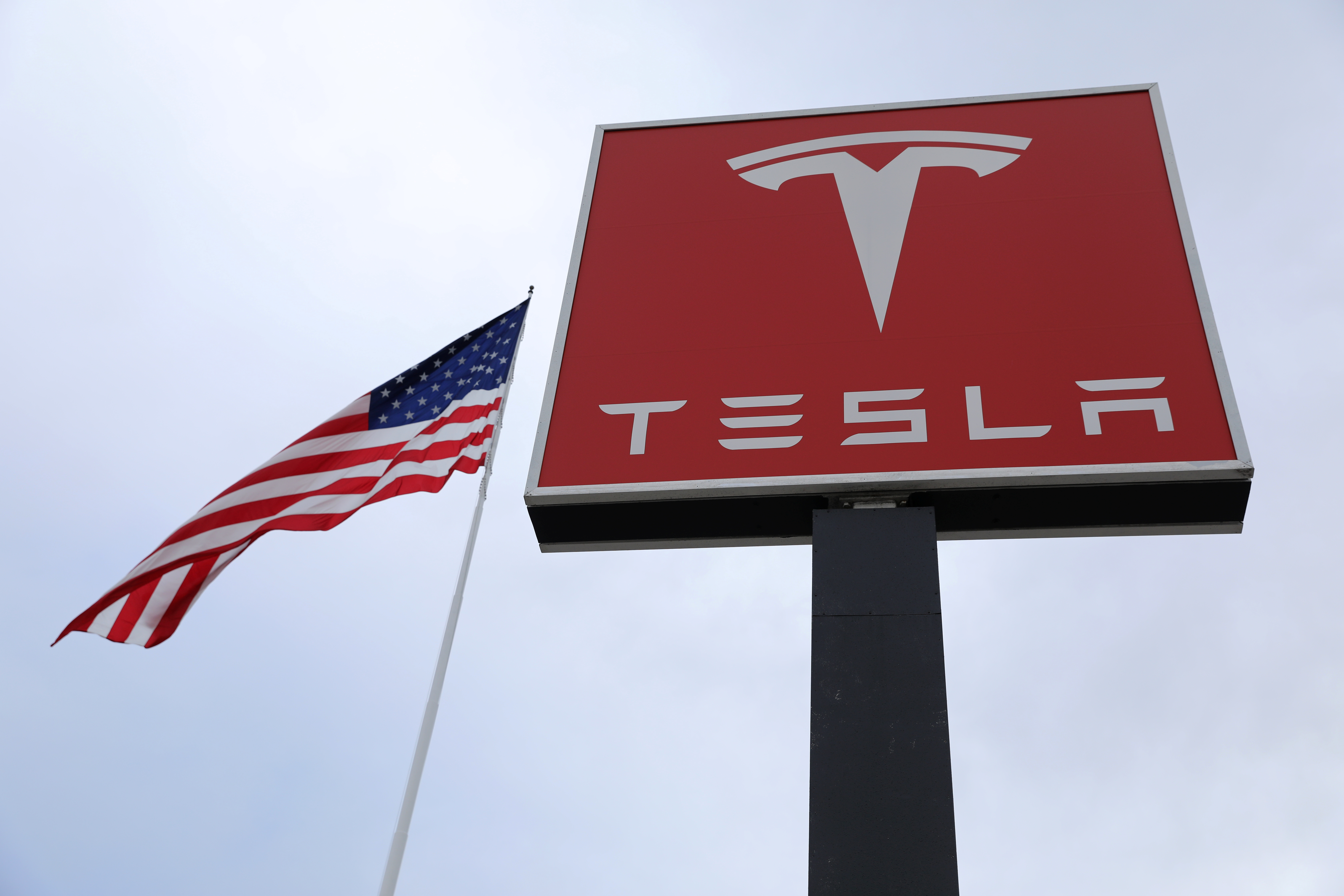 美國電動車大廠特斯拉汽車(Tesla) 。 (路透社/達志影像)