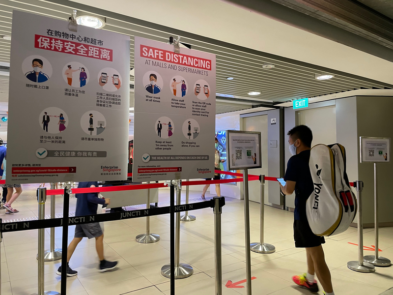 新加坡淪陷，首見英國變種病毒確診患者。示意圖。(圖:中央社)