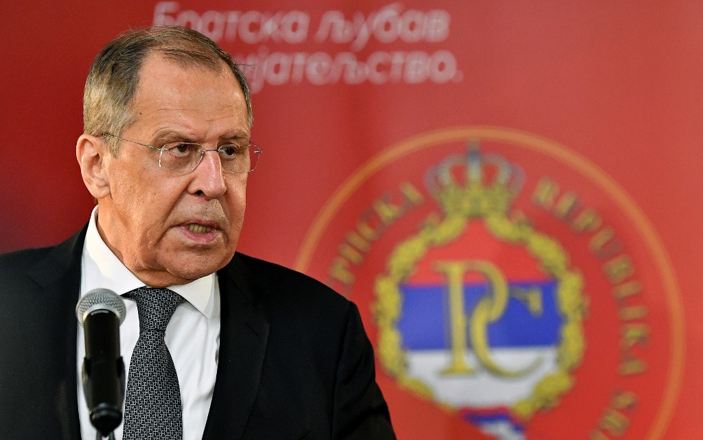 俄羅斯外長拉夫羅夫(Sergei Lavrov)。 (AFP)