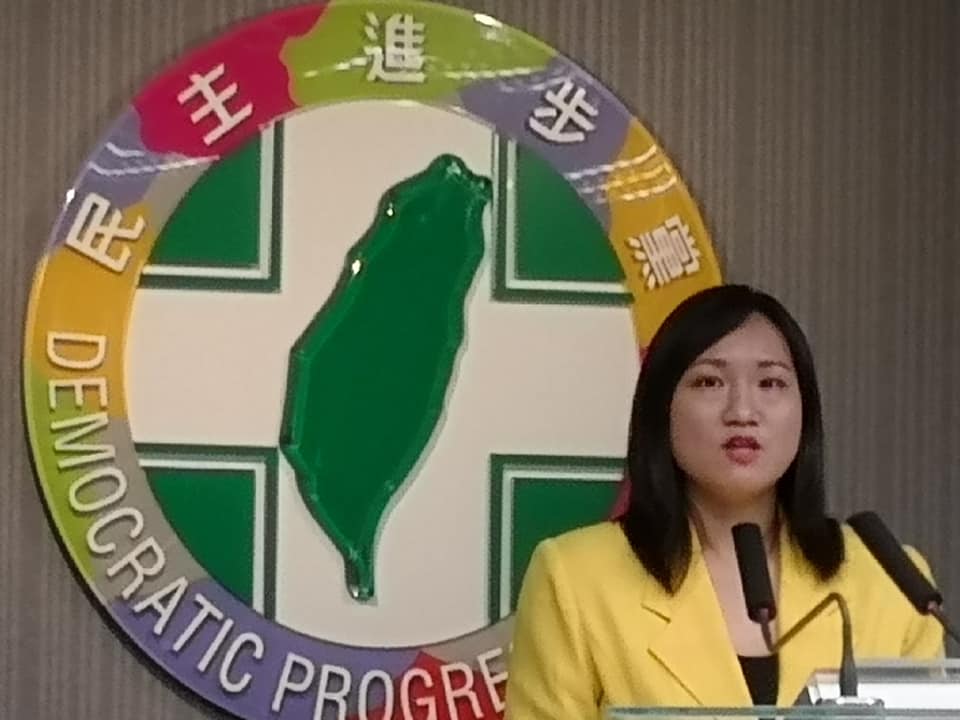 民進黨發言人謝佩芬 （劉玉秋攝）