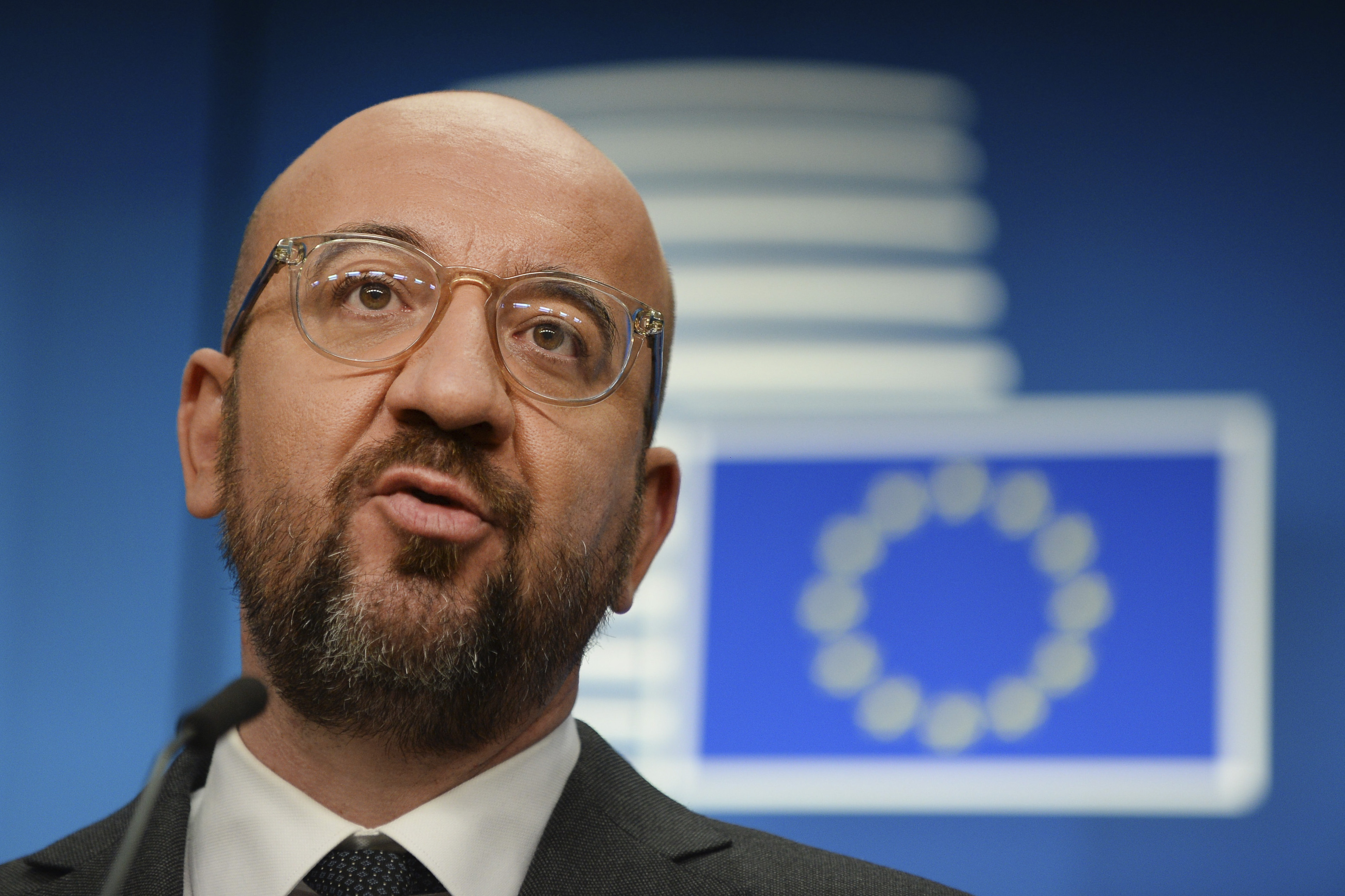 歐洲理事會主席米歇爾(Charles Michel)1日表示，俄羅斯因為入侵烏克蘭違反了國際法，正在犯下「地緣政治恐怖主義」罪。(美聯社/達志影像)