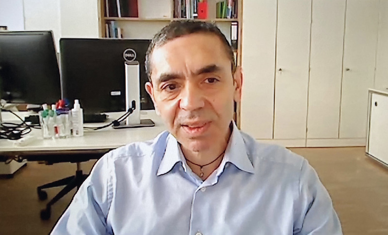 德國生技公司BioNTech創辦人沙辛（Uğur Şahin）。(圖:中央社檔案照片)