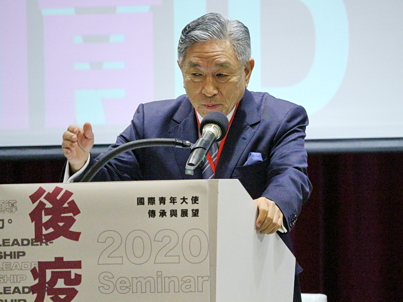 外交部29日舉辦「後疫情時代青年領導力座談會」，外交部次長田中光期待此平台能分享年輕世代在後疫情時代開創新局的願景 (央廣記者王照坤 攝)