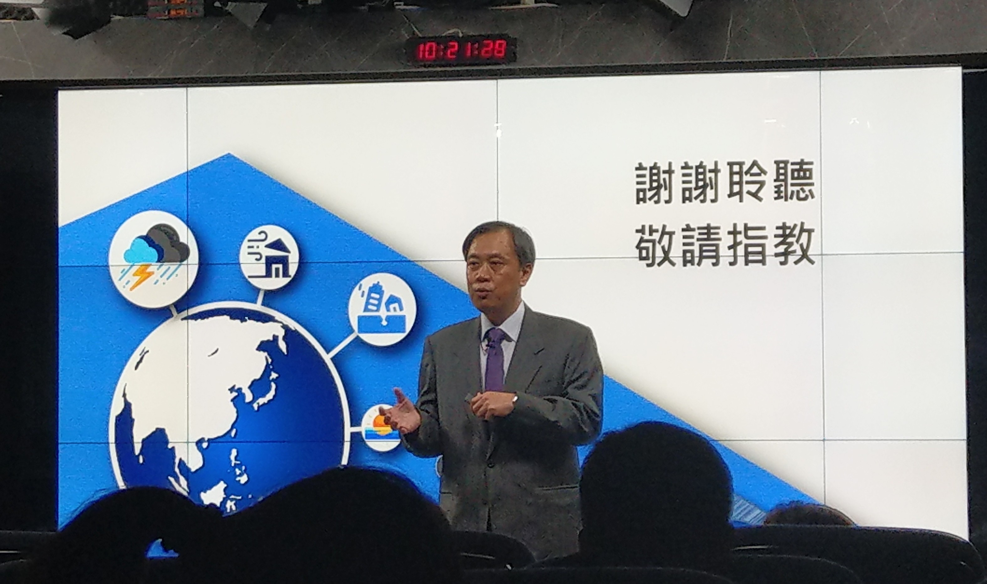 氣象局地震測報中心副主任蕭乃祺。(劉品希 攝)