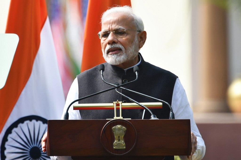 印度總理莫迪(Narendra Modi)。(AFP)