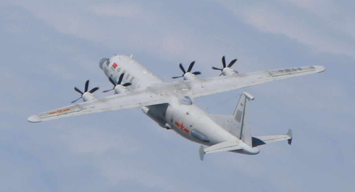 空軍20日發布共機動態，共軍1架運8技術偵察機侵犯台灣西南防空識別區(ADIZ)。(國防部官網)