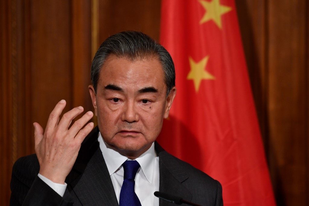 中國外長王毅。(AFP)