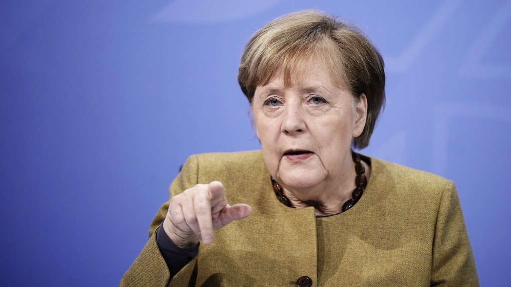 德國總理梅克爾將在卸任前的幾個星期，到烏克蘭訪問。(AFP)