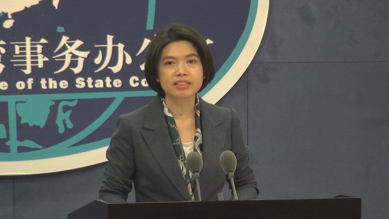 中國國台辦發言人朱鳳蓮表示，堅決反對台美之間進行任何形式的官方往來，或簽署任何具有主權意涵的協定。(圖：中央社)