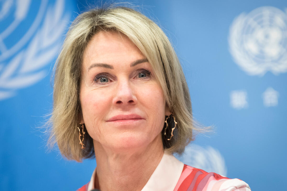 美國駐聯合國大使克拉芙特(Kelly Craft)取消訪台計劃。(UN Photo/Mark Garten)
