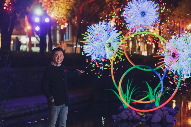 北部某醫院群聚感染擴大，而2021台灣燈會舉辦在即，新竹市長林智堅18日表示，大量人潮易造成防疫破口，停辦是主要選項。（新竹市政府提供） (圖：中央社)