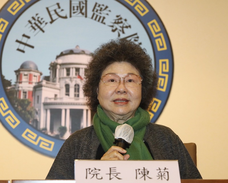 監察院長陳菊（圖）25日表示，監察院做為國家最高人權機關，保障受刑人陳情權利責無旁貸，27日將受理受刑人視訊陳情，是監察法施行73年來第一案、監察史上第一例，也是獄政史上的創舉。 (圖：中央社)