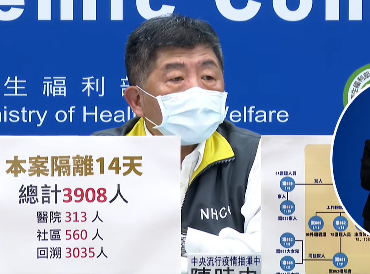 中央流行疫情指揮中心指揮官陳時中28日表示，最近新增的幾例本土確診個案是同一病毒株所引發的傳播事件。(圖擷自YouTube)