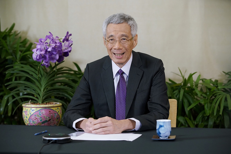 新加坡總理李顯龍。（新加坡通訊及新聞部提供） (圖：中央社)