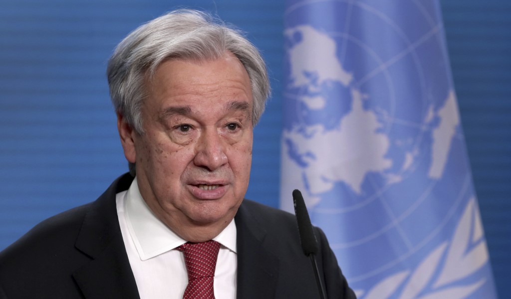 聯合國秘書長古特瑞斯(Antonio Guterres) (AFP)