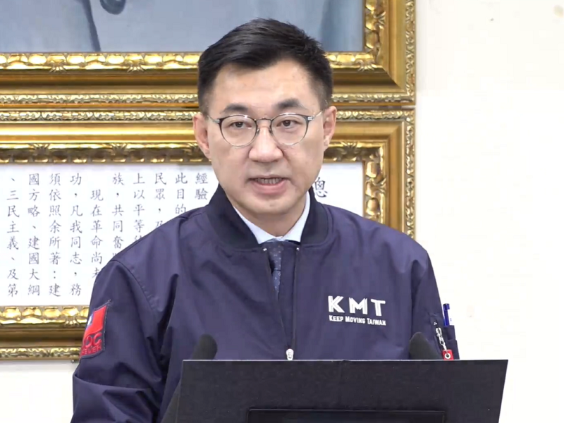 國民黨主席江啟臣3日在國民黨中常會表示，「老朋友回家，總是令人欣喜」。(圖擷自國民黨臉書)