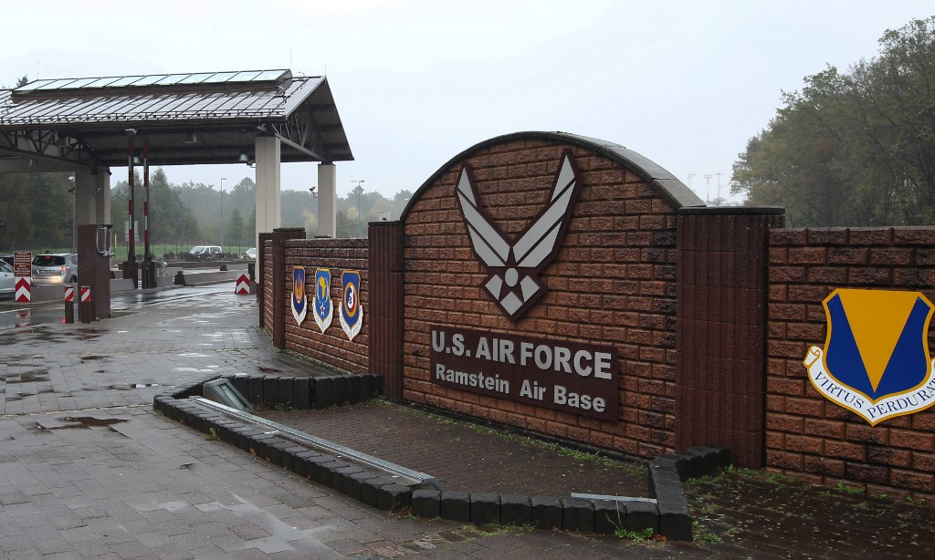 美軍在德國的蘭斯坦空軍基地(Ramstein Air Base)。 (AFP)