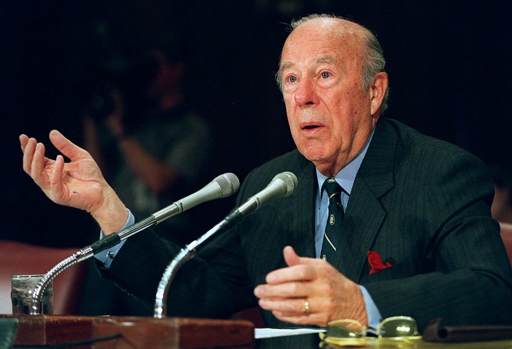 前美國國務卿舒茲(George Shultz)6日逝世。 (AFP)