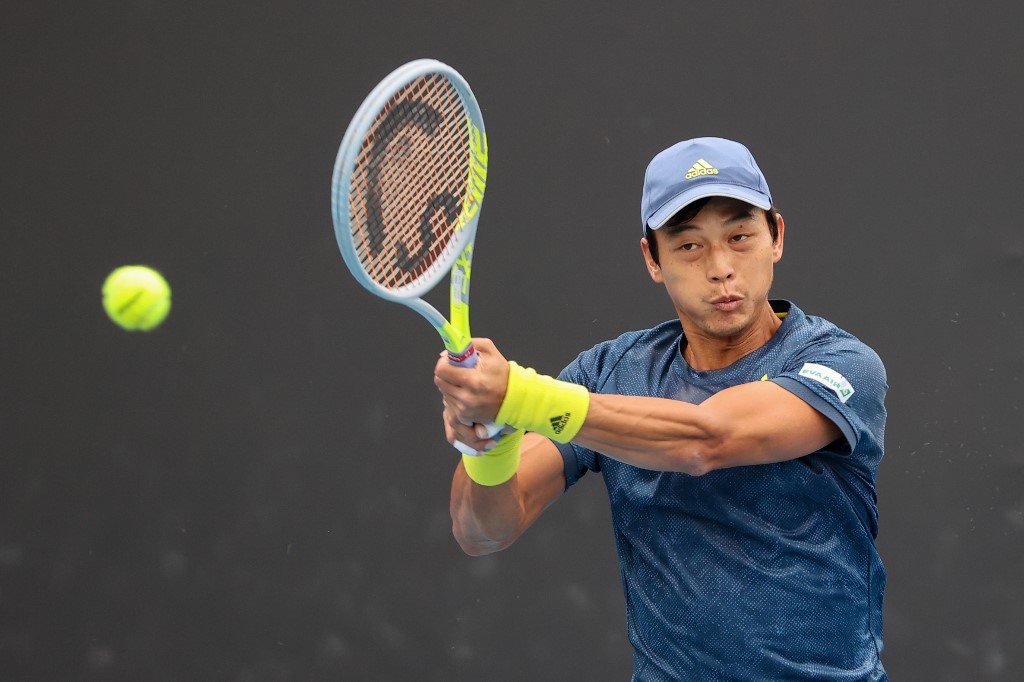 台灣網球好手盧彥勳。 (AFP)